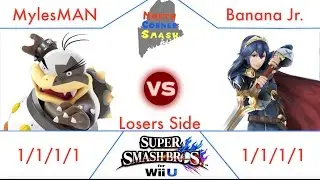 NCS December Tourney - MylesMAN (Bowser Jr.) vs Banana Jr. (Lucina) - North Corner Smash