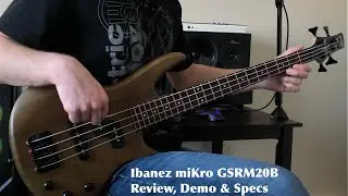 Ibanez GIO miKro GSRM20B Short Scale Electric Bass Guitar Review, Demo, and Specs Overview