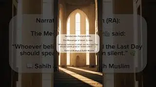 Speak Good or Stay Silent | Sahih Hadith