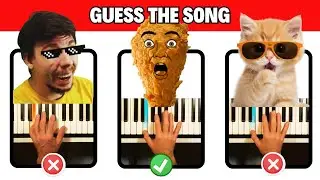 Guess 22 MEMES in 9 Minutes  🎹 Piano Tutorial 😃The Amazing Digital Circus😃Poppy Playtime