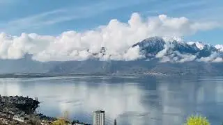Langs het meer van Geneve.