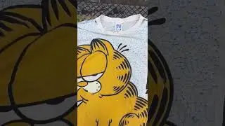 W or L? 🤔&bull;80s Garfield &ldquo;Stay Outta My Face&rdquo; All Over Print Tee #shorts