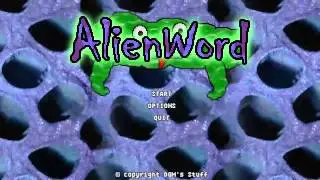 AlienWord start screen mock-up