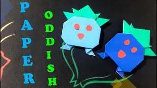 Easy Origami Oddish | How to make paper Oddish