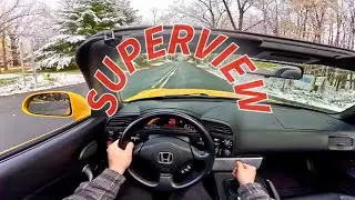 GoPro SuperView Relaxed Drive: Honda S2000 - Snow in Autumn