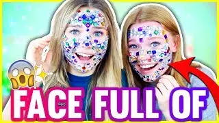 A FULL FACE OF RHINESTONES (Glitzersteine) ⁉️ 😱✨