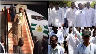 NIGERIAN DOCTORS H1T THE STREET OVER NEGLECT OF THEIR WELFARE & HEALTH SECTOR AS BUHARI ENYOYS ABROA