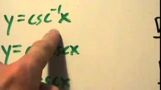 Trigonometry - Inverse Trig - The Inverse Cosecant Function