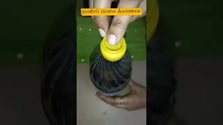 diy hand ring with plastic cap&fabric#trending #ytshorts