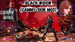 BLACK WIDOW(SKIN MOD):STREET FIGHTER 6 GAMEPLAY#sf6 #sf6cammy #nocommentarygaming