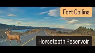 Scenic sunset drive around Horsetooth Reservoir- Fort Collins | Dashcam