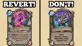 Which cards should be REVERTED when they leave Standard?