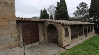 Walking up to the scenic overlook at the San Francesco Monastery in Fiesole, Italy.