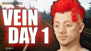 Can I Survive My First Day Playing A NEW Zombie Survival Game | VEIN DEMO