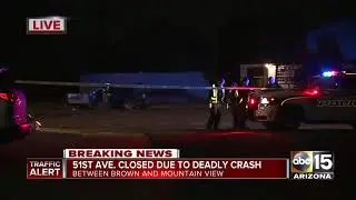 Police investigating deadly crash in Glendale