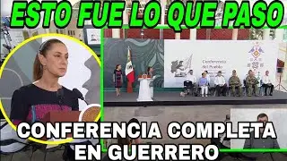 ESTO FUE LO QUE PASO.  CONFERENCIA DEL PUEBLO,  CLAUDIA SHEINBAUM,  PRESIDENTA DE M&Eacute;XICO...