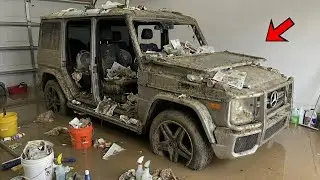 I Paid a Flooded Mercedes-AMG G63 for $700 and Spent Half a Month Deep Cleaning!