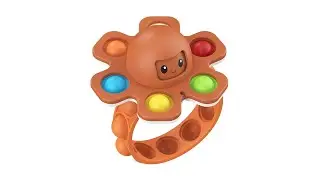 Squid Game Fidget Spinner Rotatable Octopus Face Silicone Wristband