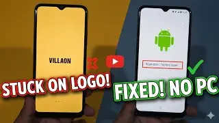 Villaon V40s Hard Reset & Hang on Logo Solution 2026 | Without Computer