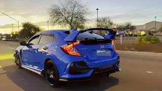 CRUISING with my BOOST BLUE FK8 CTR (2021 Honda Civic Type R)