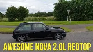 Vauxhall Nova SRI 2.0L redtop fly past