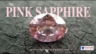 NATURAL PINK SAPPHIRE GEMSTONE | SAMEERA GEMS