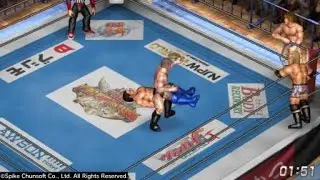 FIRE PRO WRESTLING WORLD Quick Submission critical in Fighting Road