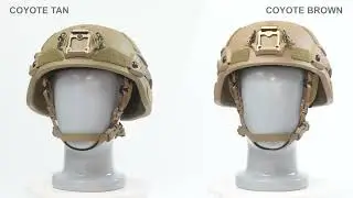 Raptor Tactical MICH Full Cut Helmet's Coyote Brown And Coyote Tan Color Comparison Video