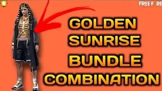 Golden sunrise bundle combination in free fire