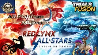 Trials Fusion RedLynx VS. All Stars Awesome Level MAX All Platnums All Events