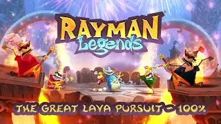 Rayman Legends - The Great Lava Pursuit | 100% Complete | All Teensies + Lum Locations (Gold Cup)