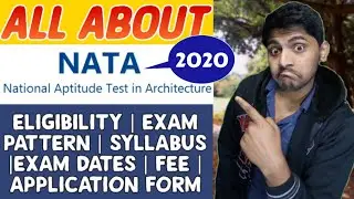NATA EXAM full details 2021 | Eligibility | Fees | Cut Off | Exam pattern
