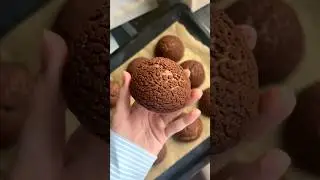 Chocolate choux 🍫 шоколадные шу, рецепт в комментариях!#choux#pastry#шу#рецепт#recipe#chocolate