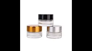 glass cream jar