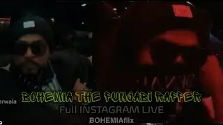 BOHEMIA Paaji Instagram live enjoying with J.Hind,Yas The Underdog
