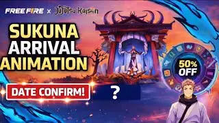 Sukuna Arrival Animation Malevolent shrine entry emote faded wheel 😱  | Date Confirm? | Free Fire | 