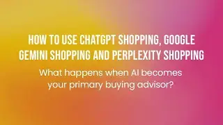 🔥 How To Use ChatGPT Shopping, Google Gemini Shopping and Perplexity Shopping