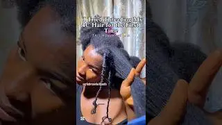 Traditional Hair Threading on 4C Hair | What Nobody Tells You #myhairstory