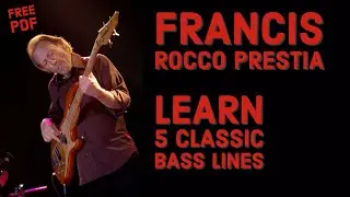 Learn Five Classic Rocco Prestia Bass Lines || Tower Of Power (No.109)