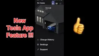 Tesla App New Feature - Wall Connector Management and Charge History !!!!