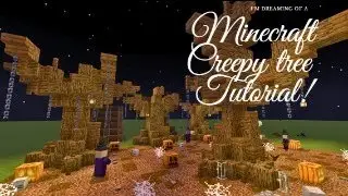 Old Spooky Tree Tutorial Minecraft 🎃 !!