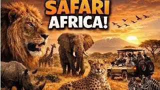 African Safari 8k Relaxation 🦁🌅 | Peaceful Wildlife & Calming Nature Music