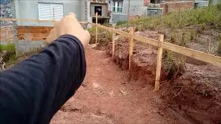 Como Fazer Um Gabarito Para Obras Locação - Passo a passo 1 #obra #construction #house