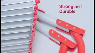 Fire Escape 2-Story Ladder, Escape Ladder, 13-Foot Anti-Slip Rungs, Rope Ladder