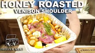 HONEY ROASTED VENISON SHOULDER {FREEZER MEAT EP. 4} SLOW ROASTED DEER SHOULDER WITH JASMINE RICE
