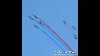 Patrouille de France Aerobatic Team display at Avord Airshow 2023/9/30