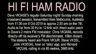 VK3ASE hi-fi ham crossband 6 Oct 2019.
