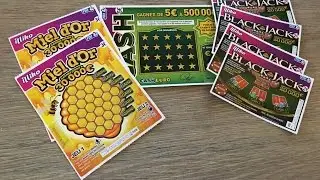 ❖ Grattage jeux FDJ 4 Black Jack - 2 Miel d'or - 1 Cash + Une surprise Bonus / Gain Assuré !!!