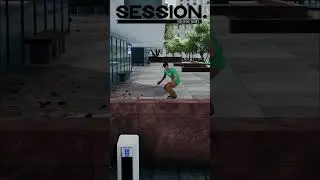 Slow Kickflip (manual catch) down drop gap | Session: Skate Sim #sessionskatesim #session