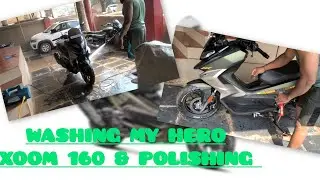 Hero Xoom 160 Full Washing + Polish | Chamkaile Shine 💦✨ | Before After